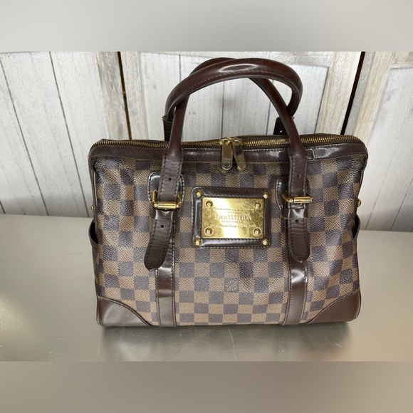 Louis Vuitton Berkeley Damier Ebene Handbag Bag Classic 30 - Picture 1 of 15